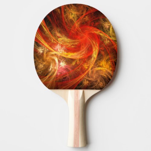 Firestorm Nova Abstract Art Ping Pong Paddle
