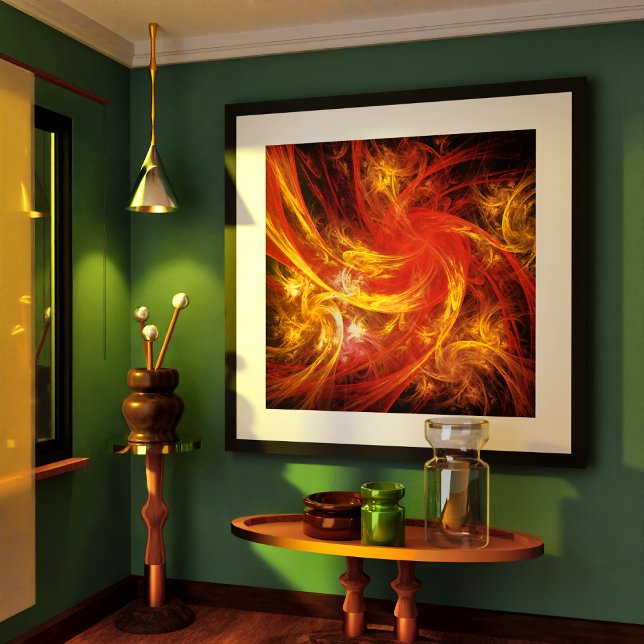Firestorm Nova Abstract Art Poster (Firestorm Nova Abstract Art Poster)