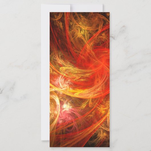 Firestorm Nova Abstract Art Rack Card (Back)