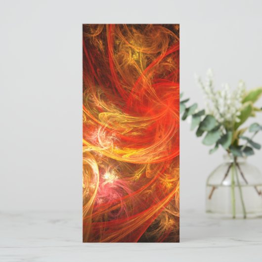 Firestorm Nova Abstract Art Rack Card (Standing Front)