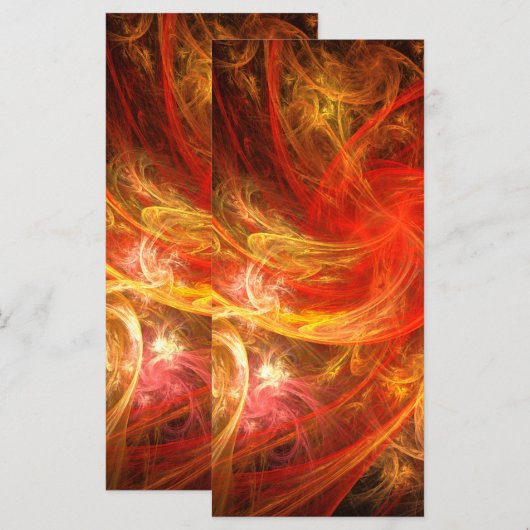 Firestorm Nova Abstract Art Rack Card (Front/Back)