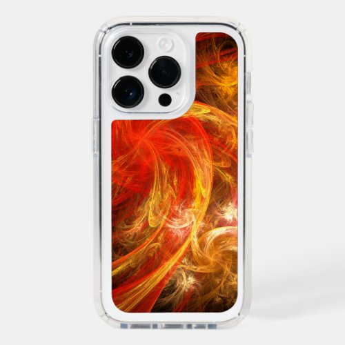 Firestorm Nova Abstract Art Speck iPhone 14 Pro Case
