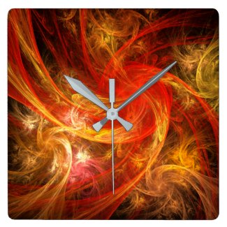 Firestorm Nova Abstract Art Square
