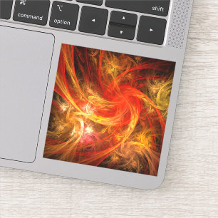 Firestorm Nova Abstract Art Sticker