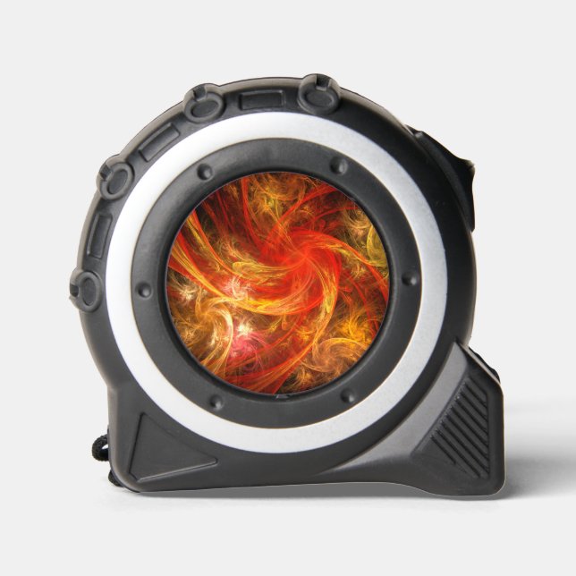 Firestorm Nova Abstract Art Tape Measure (Front)