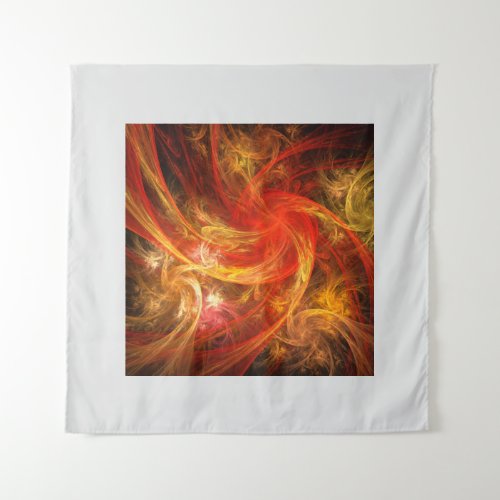 Firestorm Nova Abstract Art Tapestry