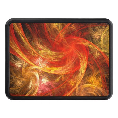 Firestorm Nova Abstract Art Trailer Hitch Cover