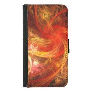 Firestorm Nova Abstract Art Wallet Case