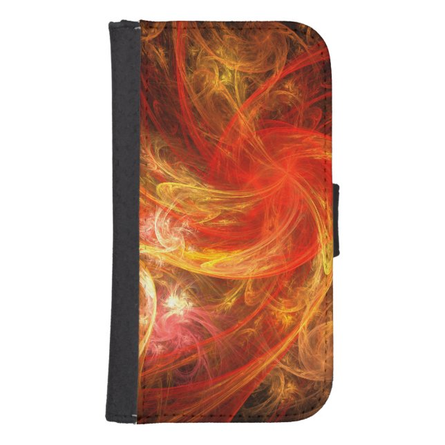 Firestorm Nova Abstract Art Wallet Case (Front)