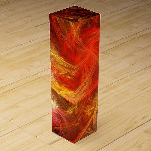 Firestorm Nova Abstract Art Wine Gift Box