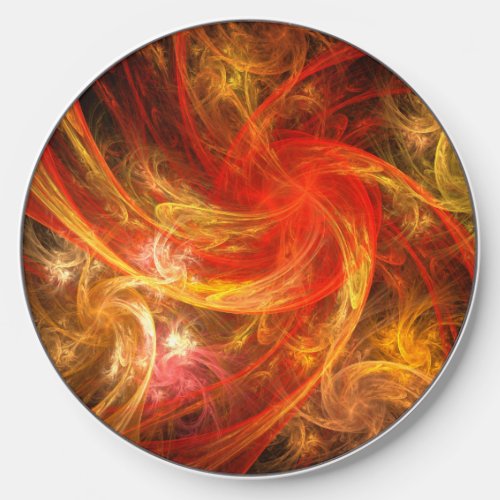 Firestorm Nova Abstract Art Wireless Charger