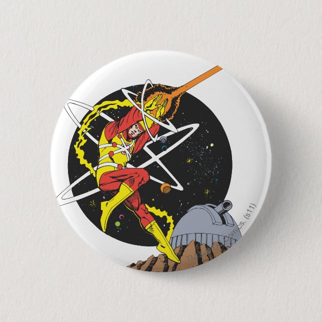 Firestorm - The Nuclear Man Button (Front)