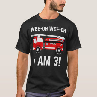Firetruck 3 Year Old Birthday  3rd Birthday Gifts  T-Shirt