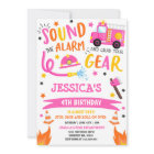 Firetruck Birthday Party Pink Firefighter