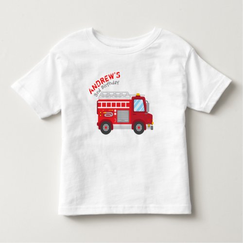 Firetruck Birthday T_shirt