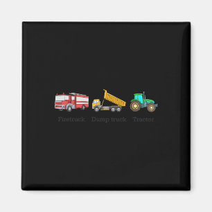 Firetruck Dumptruck Tractor Subtle Anti Trump Magnet