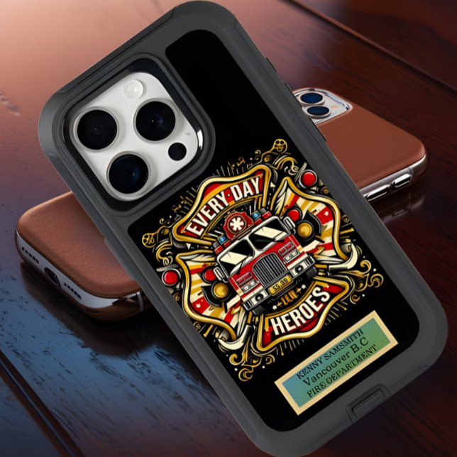 Firetruck Everyday Heroes iPhone 15 Pro Case (Creator Uploaded)