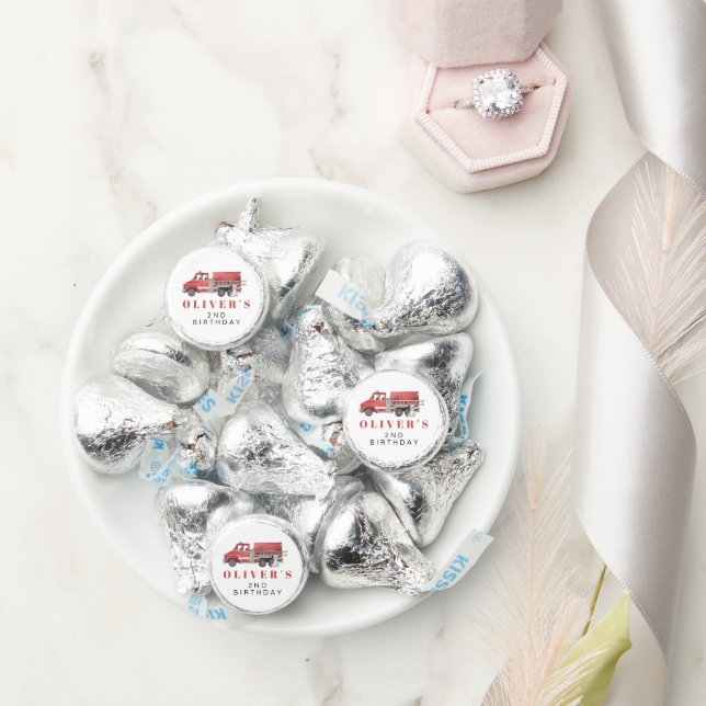 Firetruck Firefighter Baby Shower  Hershey®'s Kisses® (Wedding)