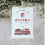 Firetruck Firefighter Birthday Party Welcome Sign