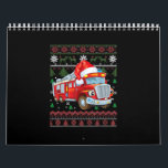 Firetruck Firefighter Christmas Cute Boy Santa Hat Calendar<br><div class="desc">- Firetruck Firefighter Christmas Cute Boy Santa Hat
- Our patriotic firefighter gifts for men or women make the perfect gifts for any occasion: Christmas,  Birthday Gifts,  Wedding Party,  Father’s Day,  etc! Our American T-shirts for men are always appropriate to show your pride!</div>