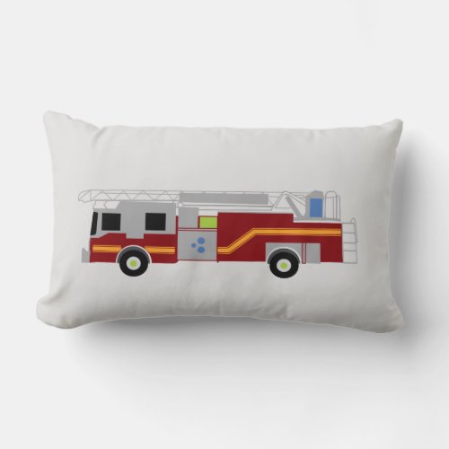 Firetruck Hero Emergency Vehicle Throw Pillow