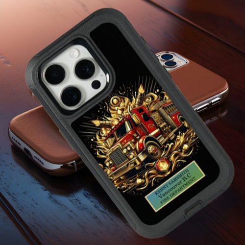 Firetruck In Flames iPhone 15 Pro Case