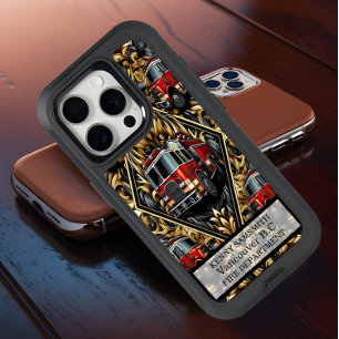 Firetruck Ornate Design iPhone 15 Pro Case