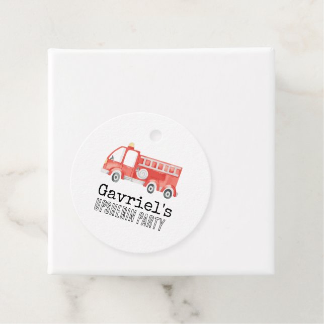 Firetruck Party Tags (In Situ)