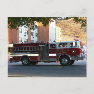Firetruck Postcard