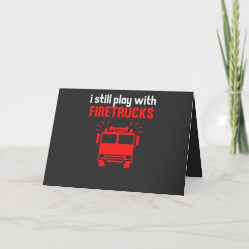 Firetrucks Card