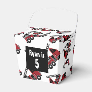 Firetrucks takeout container favor box