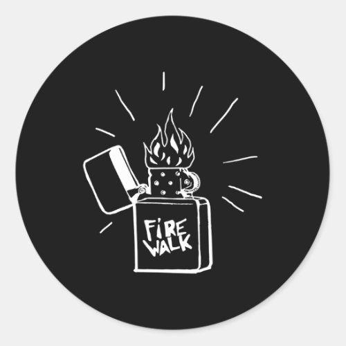 Firewalk Lighter Classic Round Sticker