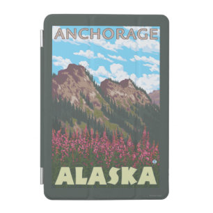 Fireweed & Mountains - Anchorage, Alaska iPad Mini Cover