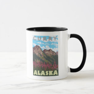Fireweed & Mountains - Curry, Alaska Mug