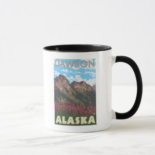 Fireweed & Mountains - Dawson, Alaska Mug