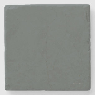 Fireweed & Mountains - Latouche, Alaska Stone Coaster