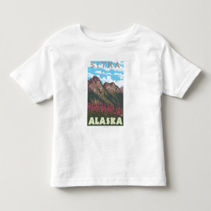 Fireweed & Mountains - Sitka, Alaska Toddler T-shirt
