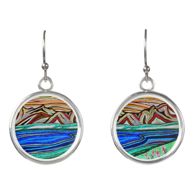 Fireweed View - Earrings (Front)