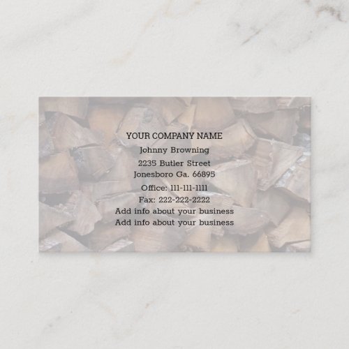 Firewood Business Card