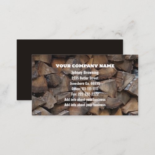 Firewood Business Card