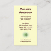 Firewood Business Card (Back)