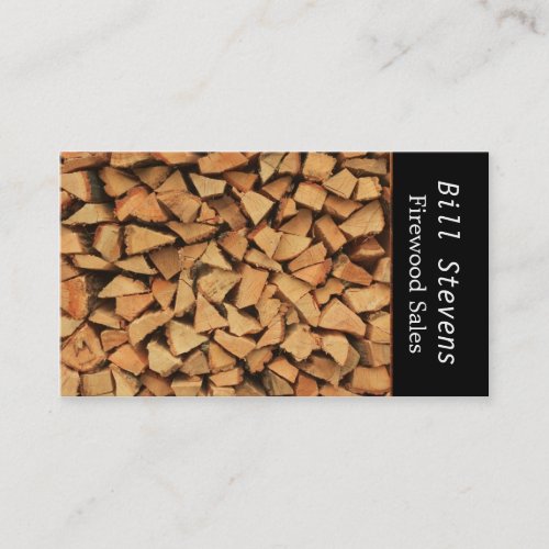 Firewood Business Card Templates