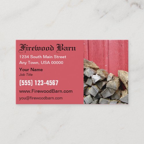 Firewood Business Card