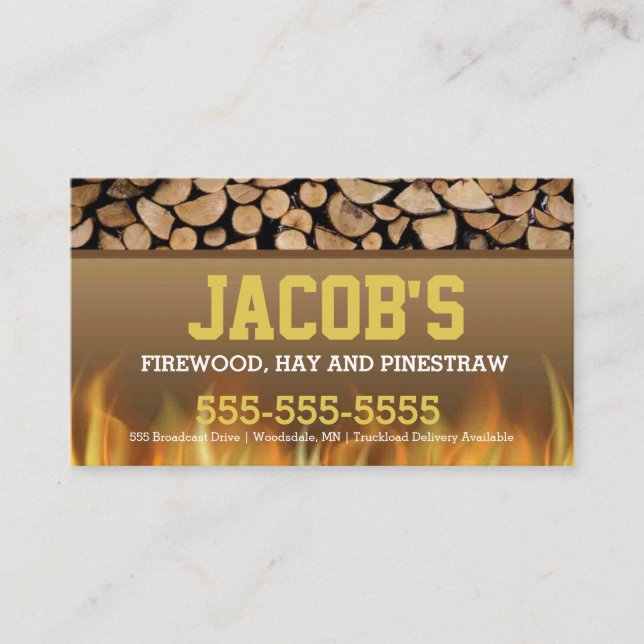 Firewood Business Card (Front)