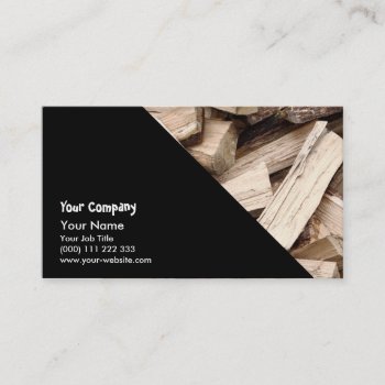 Firewood Business Card by gavila_pt at Zazzle