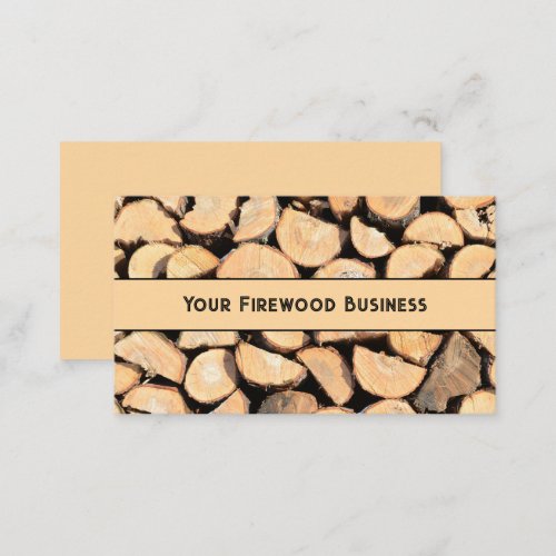 Firewood Cut Logs Business Card