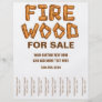 Firewood Fire Wood for Sale Flyer Tear Off Strips