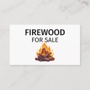 Firewood For Sale Professional Small Business  Business Card