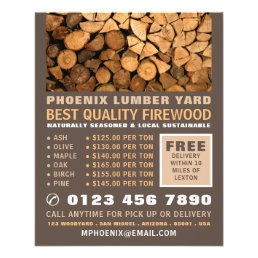 Firewood, Lumber/Timber/Wood Yard Flyer