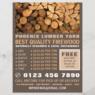 Firewood, Lumber/Timber/Wood Yard Flyer